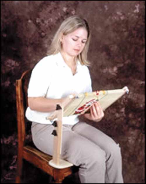 (image for) Sit-On Needlework Frame from FA Edmunds - Click Image to Close
